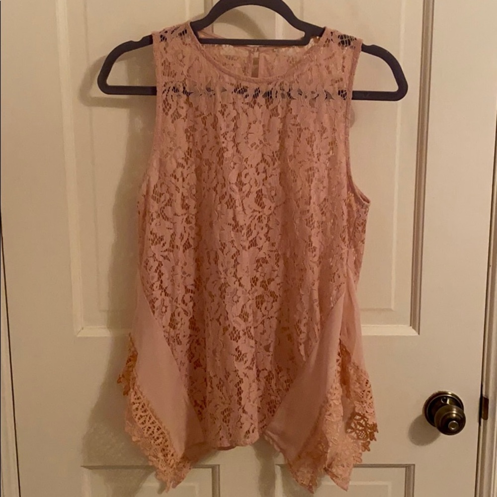 Lace tank top